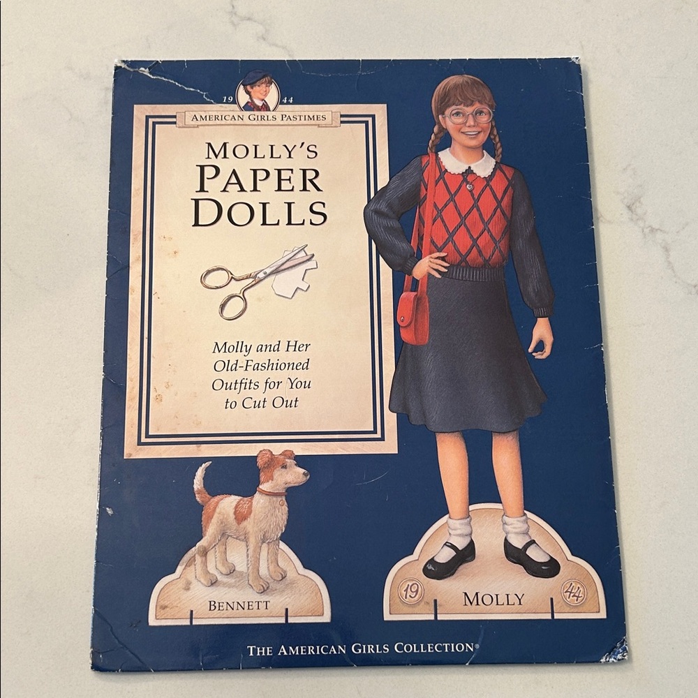 American Girl Molly's Paper Dolls - Red and Blue